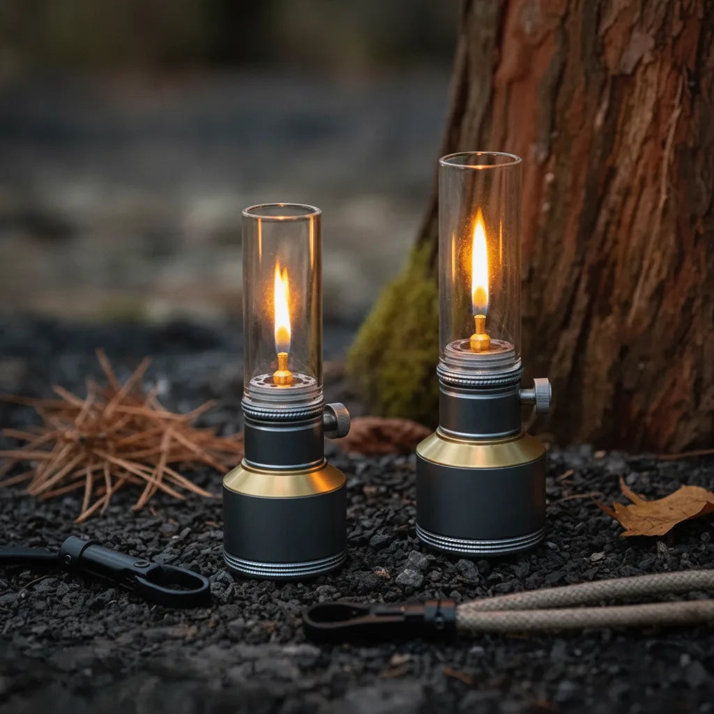 Camping Lantern Butane-Fueled 23-Hour Glass Globe
