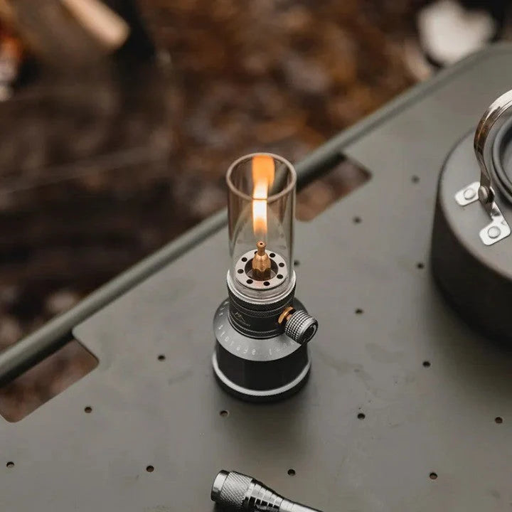 Camping Lantern Butane-Fueled 23-Hour Glass Globe
