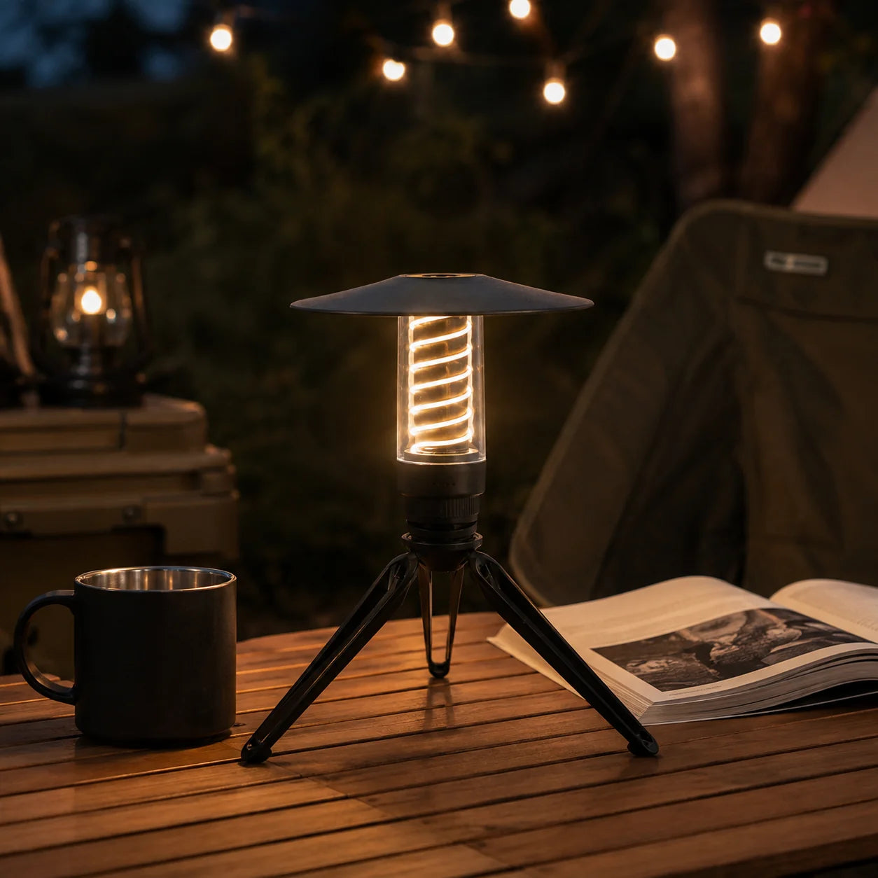 Camping Lantern Foldable Lantern & Flashlight USB Rechargeable