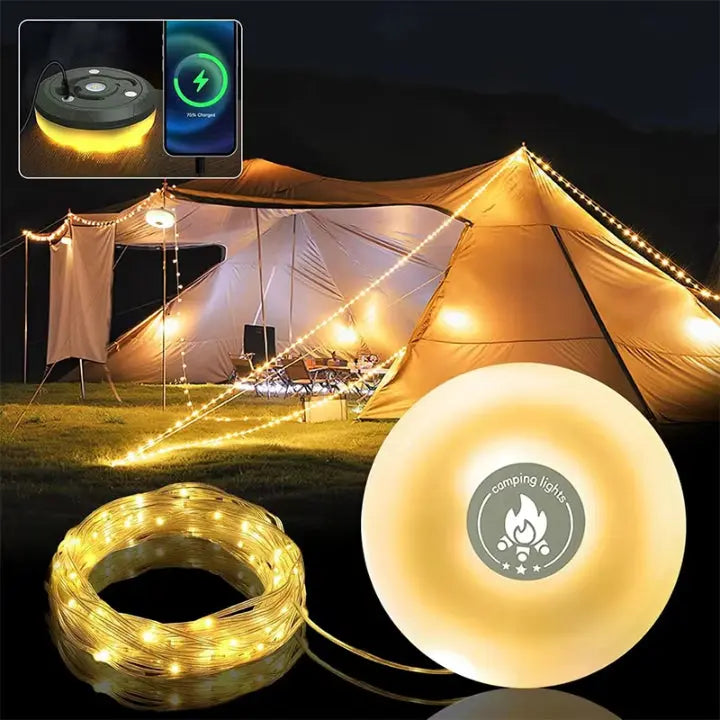 Camping Light 4-in-1 USB Rechargeable Magnetic Base