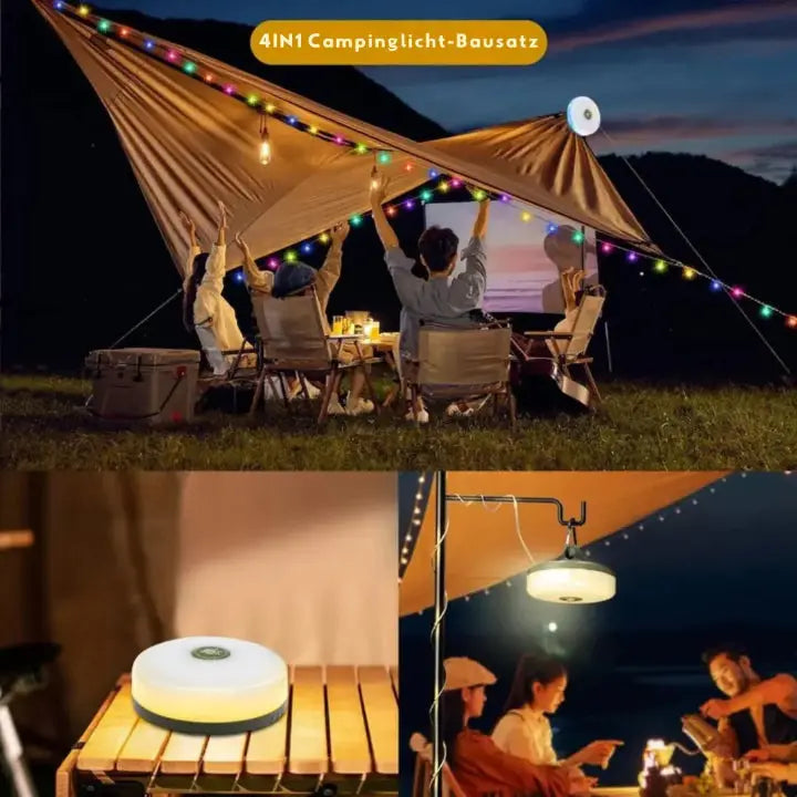 Camping Light 4-in-1 USB Rechargeable Magnetic Base