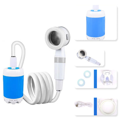 Camping Shower Rechargeable Waterproof Dual Spray