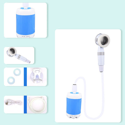 Camping Shower Rechargeable Waterproof Dual Spray