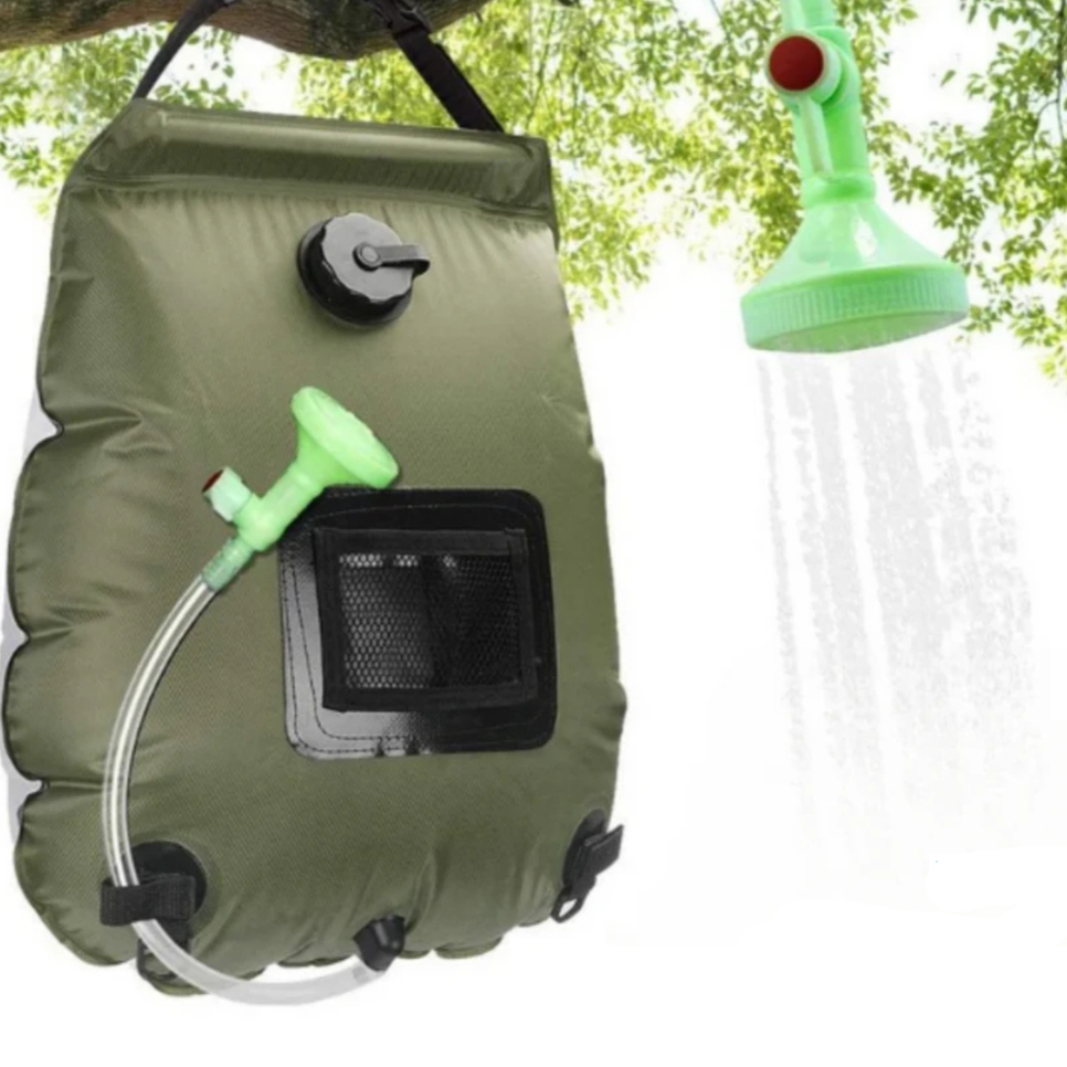 Camping Shower Solar-Heated 5.3 Gallon Foldable