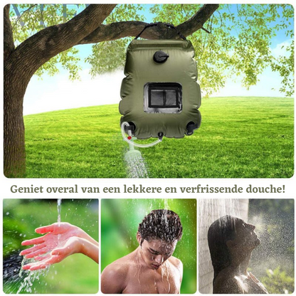 Camping Shower Solar-Heated 5.3 Gallon Foldable