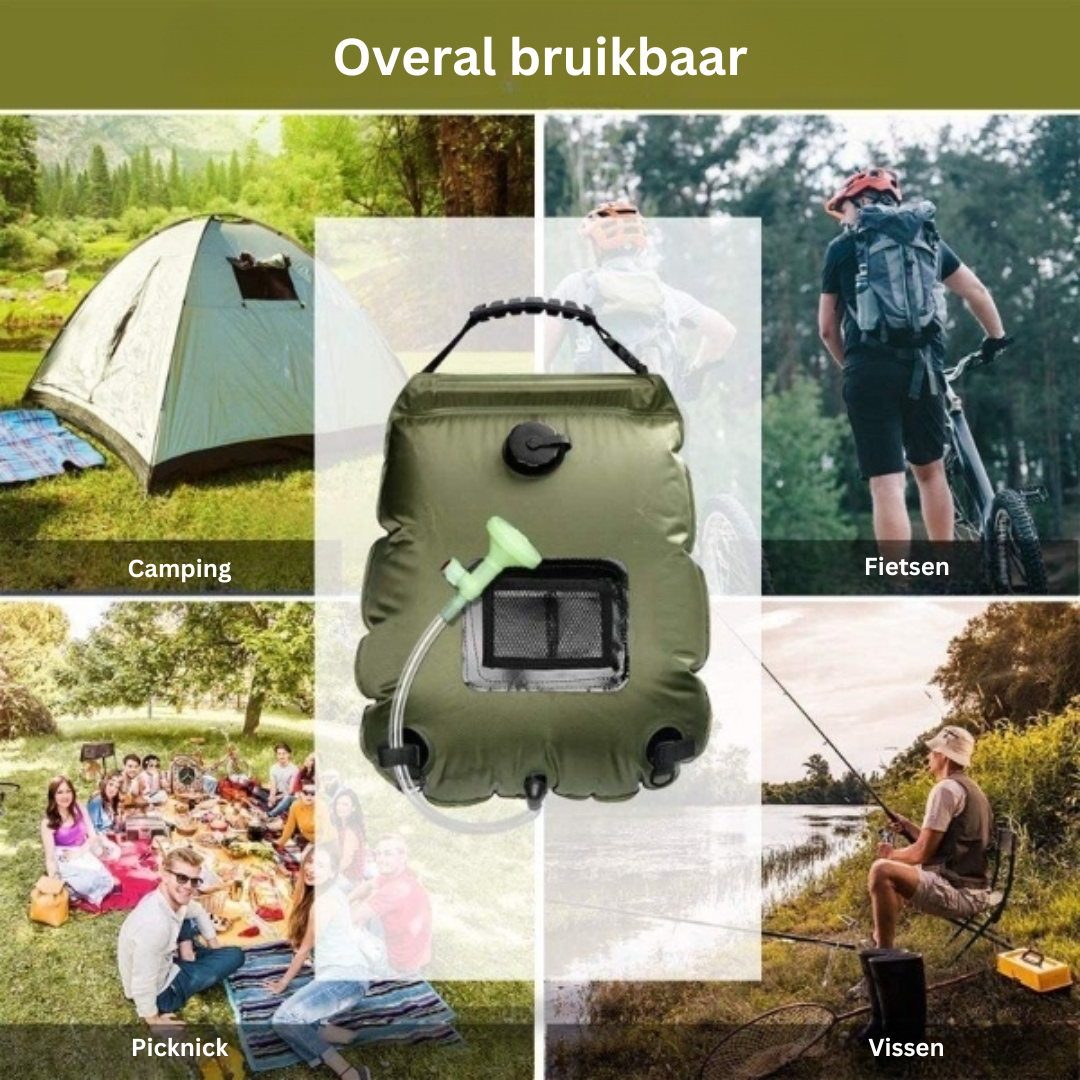 Camping Shower Solar-Heated 5.3 Gallon Foldable