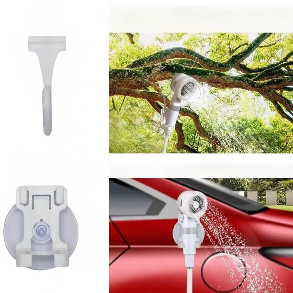 Camping Shower USB Rechargeable Adjustable Spray & Extendable Hose