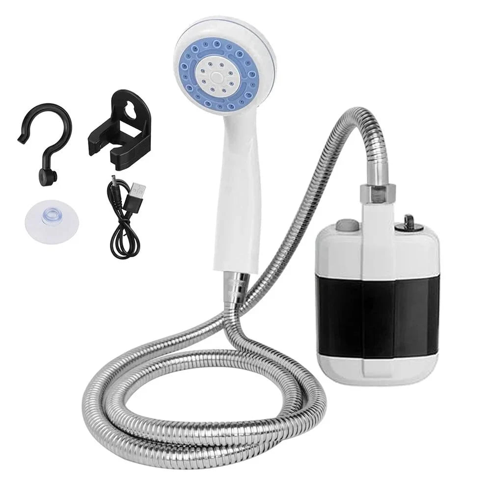 Camping Shower USB Rechargeable Foldable 5.3 Gallon