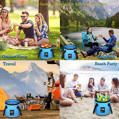Camping Shower USB Rechargeable Foldable 5.3 Gallon