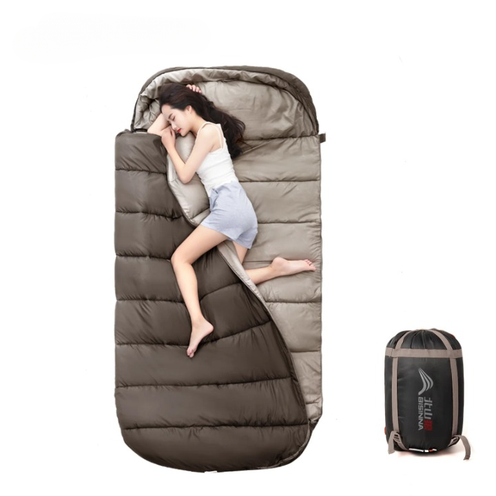 Camping Sleeping Bag Extra-Wide 100 cm Lightweight & Compact