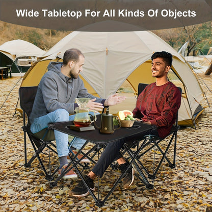 Camping Table & Chairs Foldable Waterproof Oxford Cup Holders