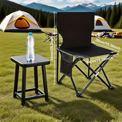 Camping Table & Chairs Foldable Waterproof Oxford Cup Holders