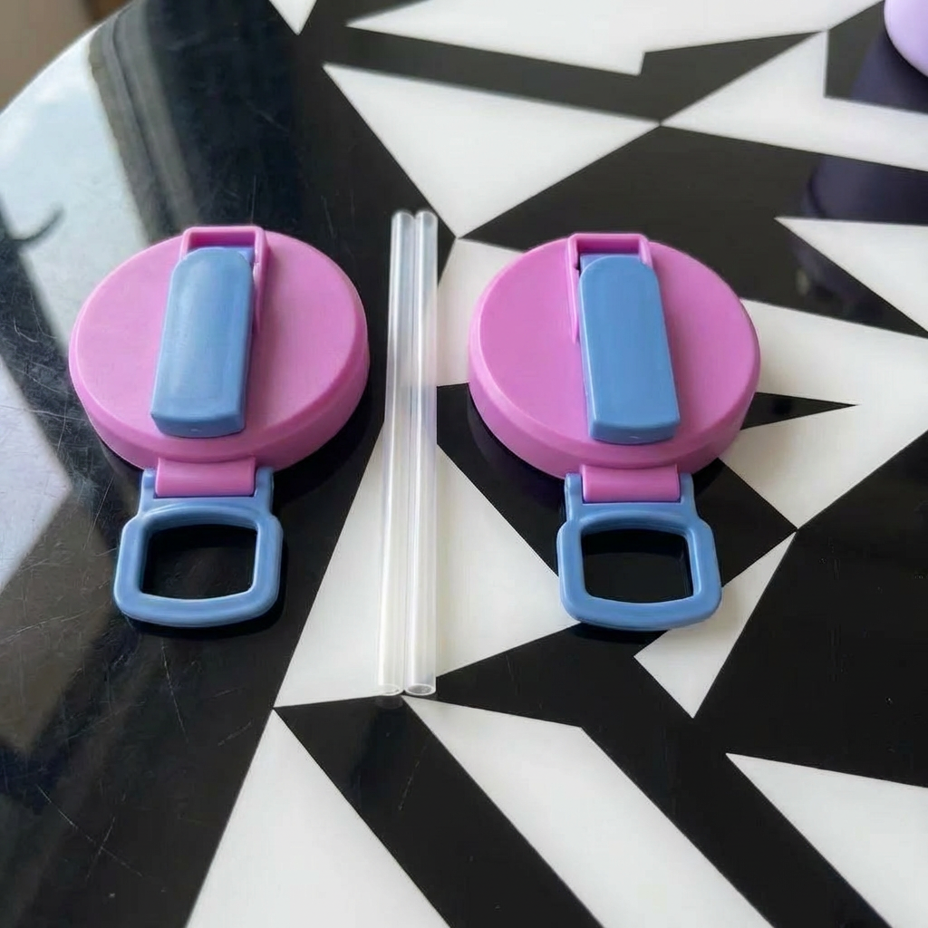 Can Cap Silicone Integrated Straw & Leak-Proof