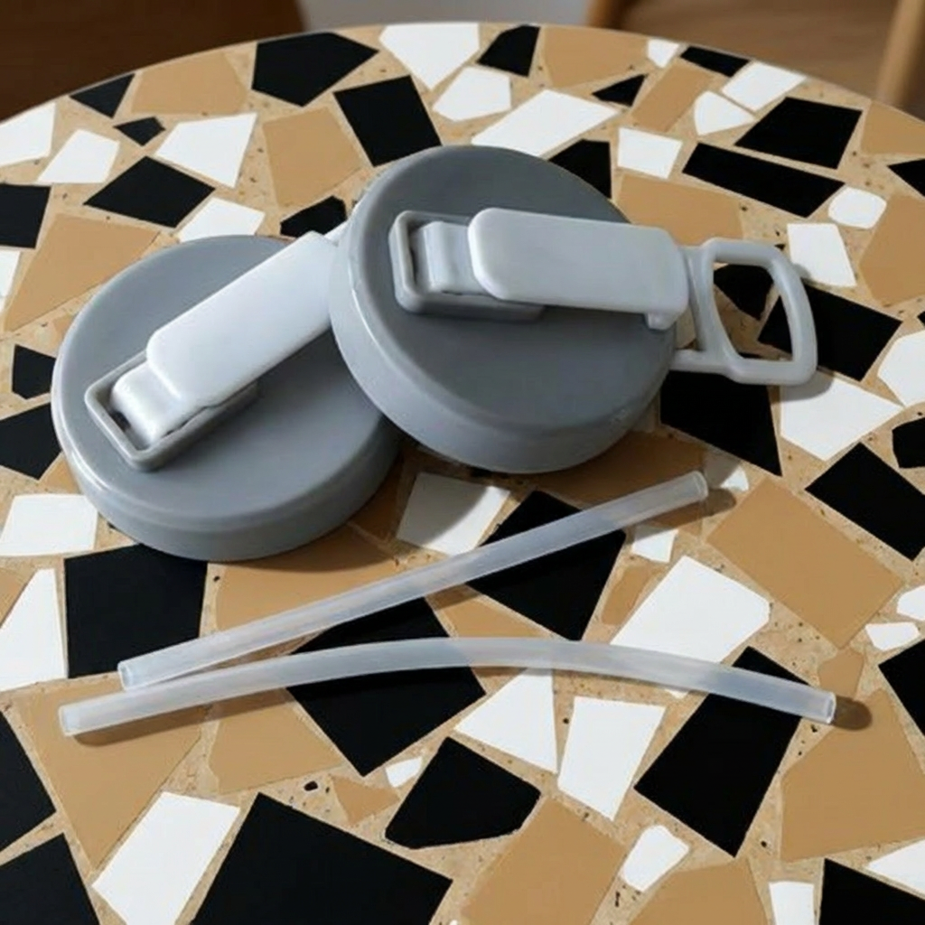 Can Cap Silicone Integrated Straw & Leak-Proof