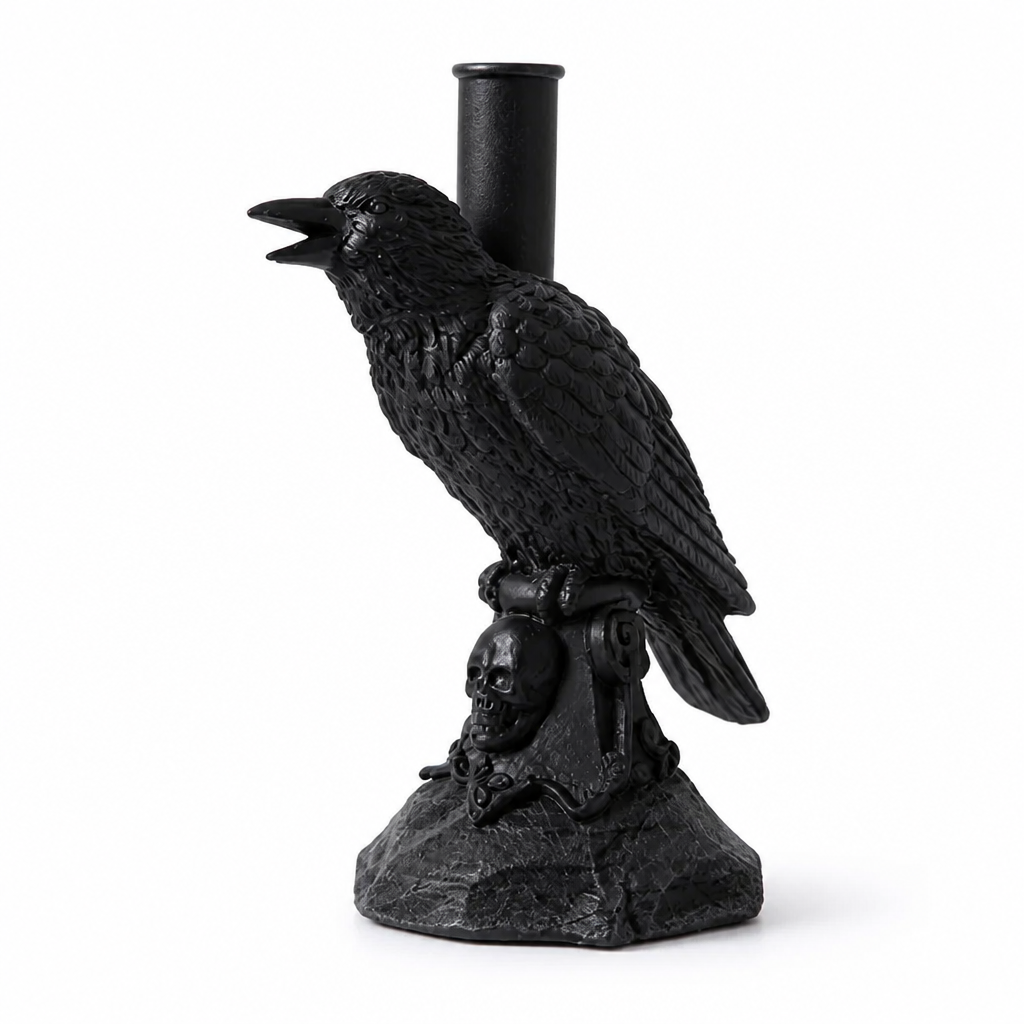 Candle Holder Gothic Animal Motif Resin Indoor & Outdoor
