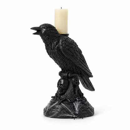 Candle Holder Gothic Animal Motif Resin Indoor & Outdoor