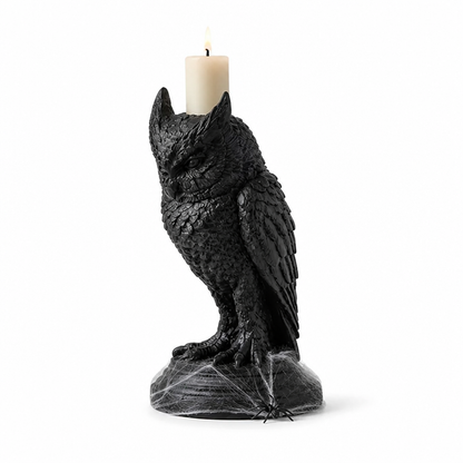 Candle Holder Gothic Animal Motif Resin Indoor & Outdoor