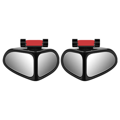 Car Auxiliary Mirror Dual-View 360-Degree Rotatable