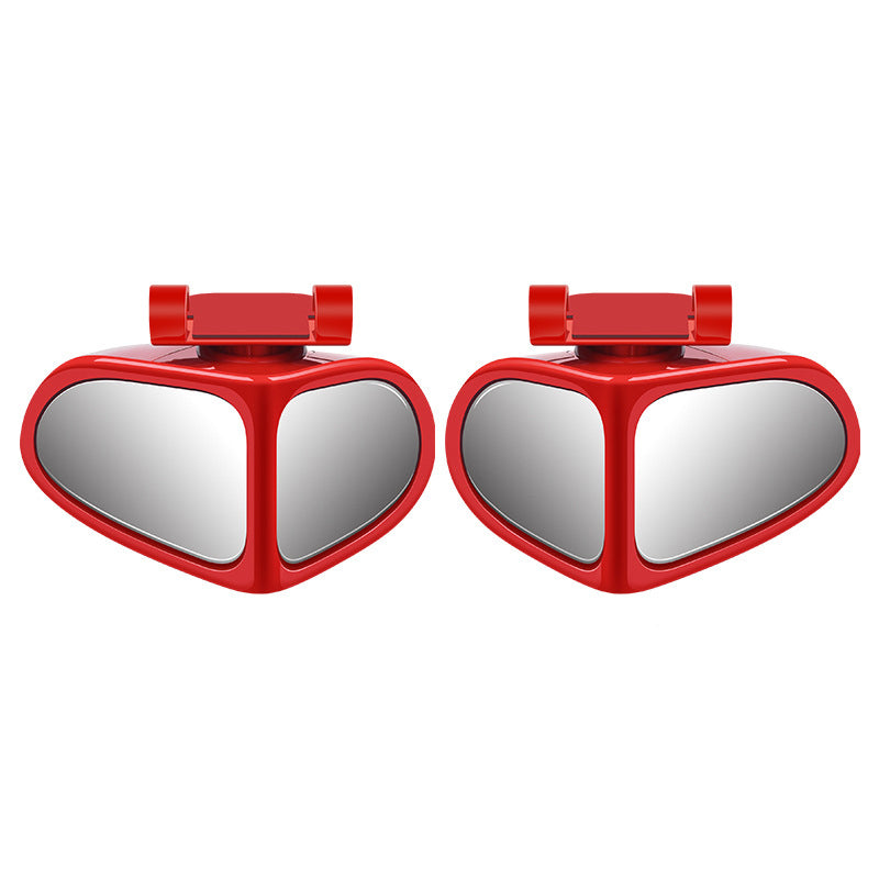 Car Auxiliary Mirror Dual-View 360-Degree Rotatable