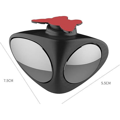 Car Auxiliary Mirror Dual-View 360-Degree Rotatable