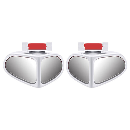 Car Auxiliary Mirror Dual-View 360-Degree Rotatable