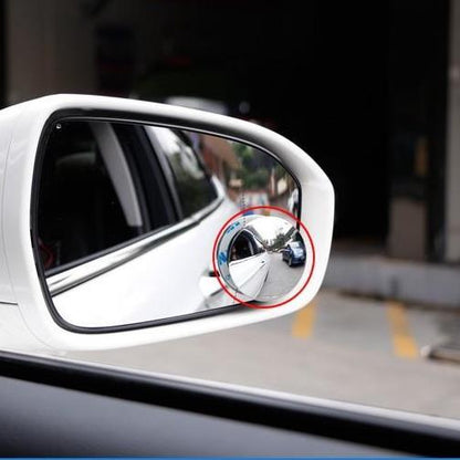 Car Blind Spot Mirror Frameless Self-Adhesive 360 Degree Adjustable