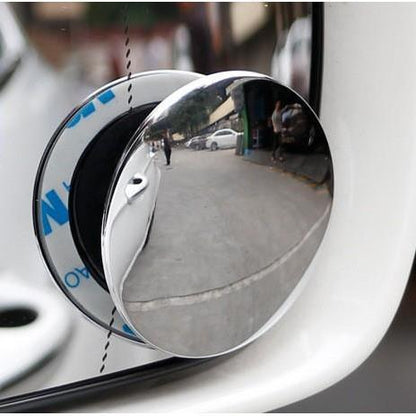 Car Blind Spot Mirror Frameless Self-Adhesive 360 Degree Adjustable