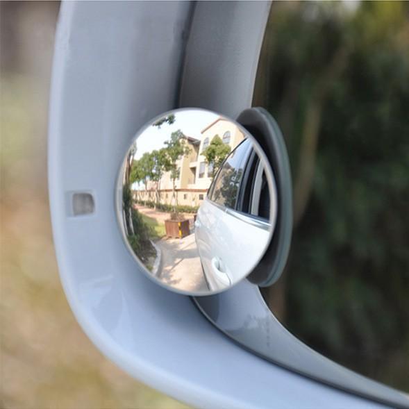 Car Blind Spot Mirror Frameless Self-Adhesive 360 Degree Adjustable