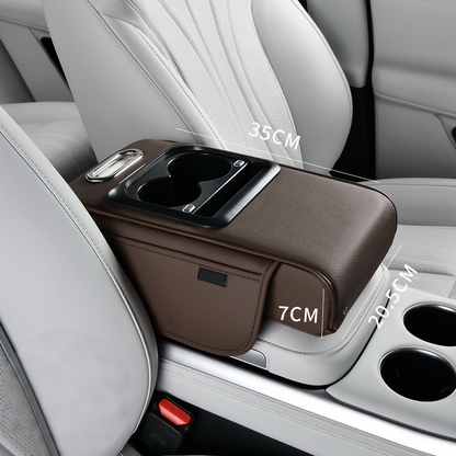 Car Center Armrest USB & USB-C Charging Cup Holder