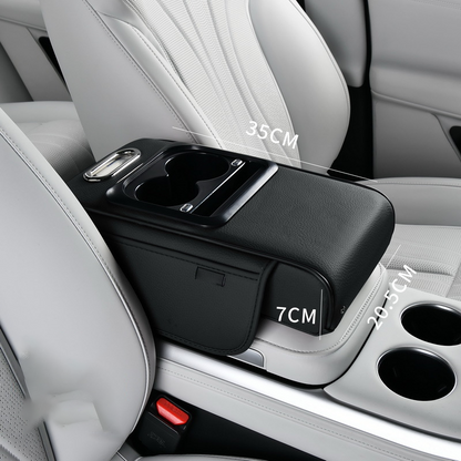 Car Center Armrest USB & USB-C Charging Cup Holder