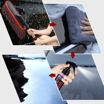 Car Cleaning Brush Extendable Handle Microfiber & Soft Bristles