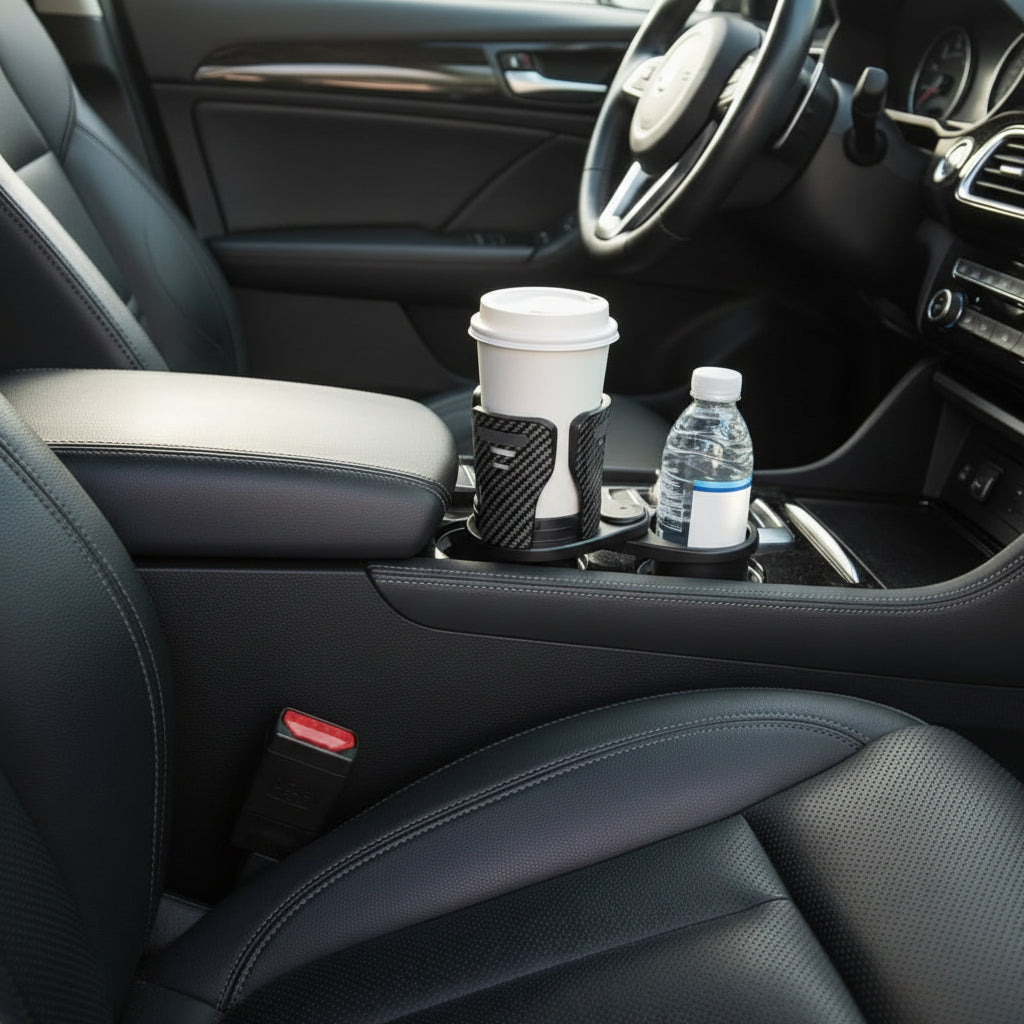Car Cup Holder Dual Drink 360 Degree Rotatable