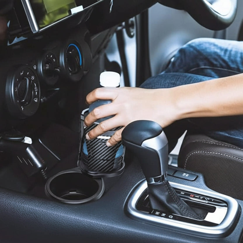 Car Cup Holder Dual Drink 360 Degree Rotatable