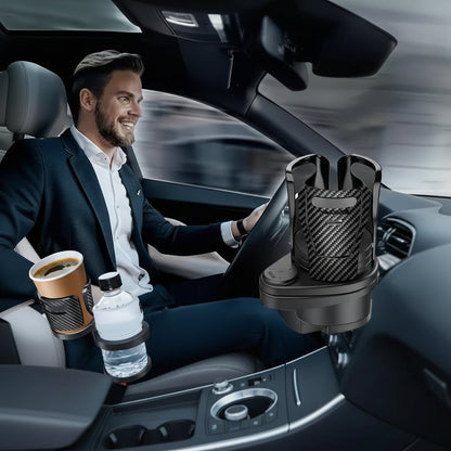 Car Cup Holder Dual Drink 360 Degree Rotatable