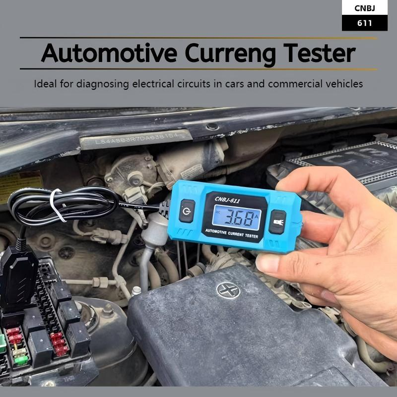 Car Current Tester Plug-And-Play Backlit Display & LED Light