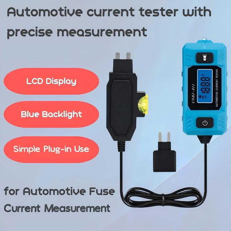 Car Current Tester Plug-And-Play Backlit Display & LED Light