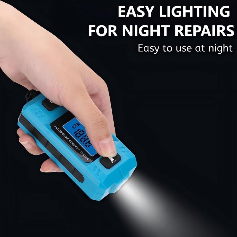 Car Current Tester Plug-And-Play Backlit Display & LED Light