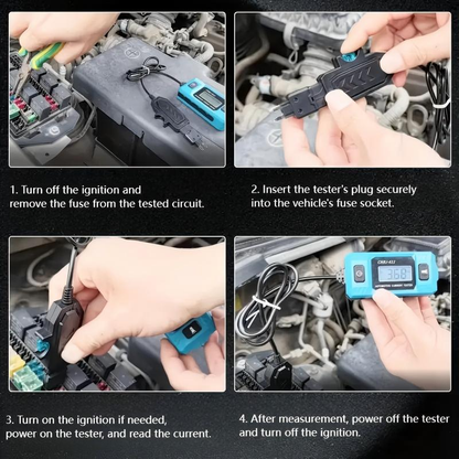 Car Current Tester Plug-And-Play Backlit Display & LED Light