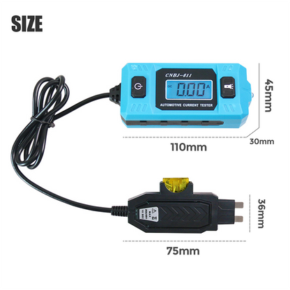 Car Current Tester Plug-And-Play Backlit Display & LED Light