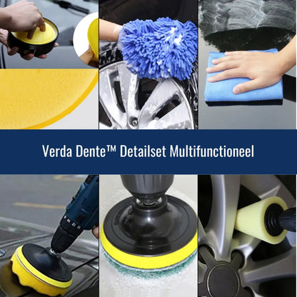 Car Detailing Brush Set Soft Natural Bristles 7 Piece