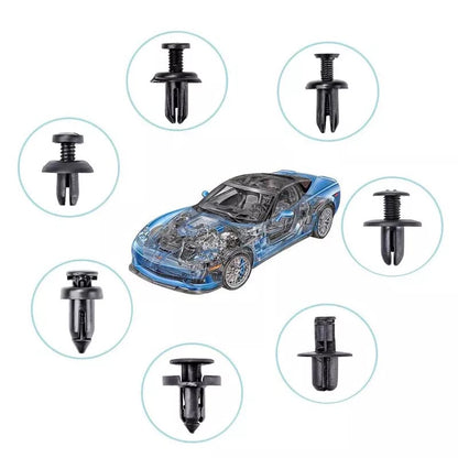 Car Fastening Clip Set 680-Piece Organizer Box & Removal Tool