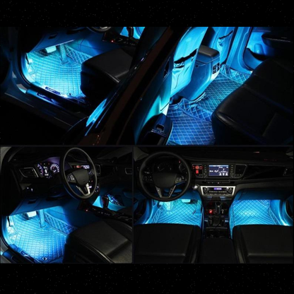 Car Interior LED Light USB-Powered 8-Color Adhesive Mount