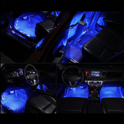 Car Interior LED Light USB-Powered 8-Color Adhesive Mount