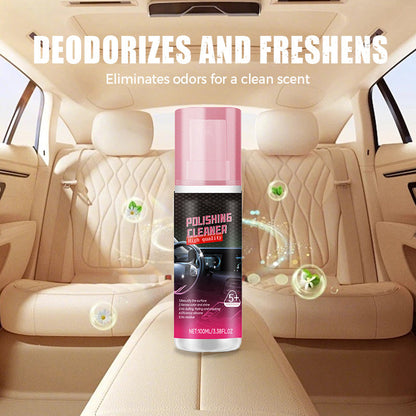 Car Interior Polish Restores Shine Leather & Vinyl