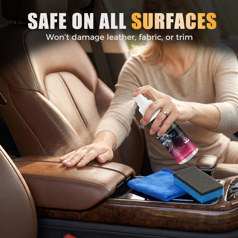 Car Interior Polish Restores Shine Leather & Vinyl
