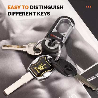 Car Keychain Double Ring Carabiner Zinc Alloy