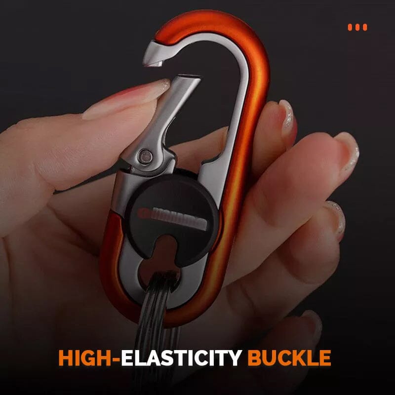 Car Keychain Double Ring Carabiner Zinc Alloy