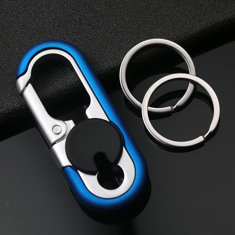 Car Keychain Double Ring Carabiner Zinc Alloy