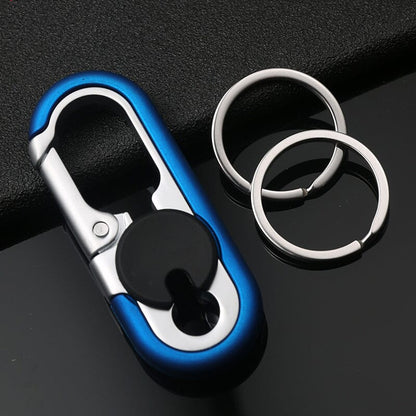 Car Keychain Double Ring Carabiner Zinc Alloy