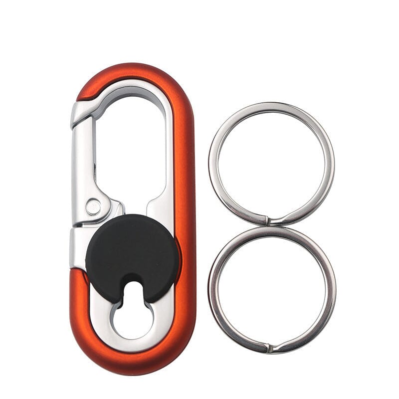 Car Keychain Double Ring Carabiner Zinc Alloy